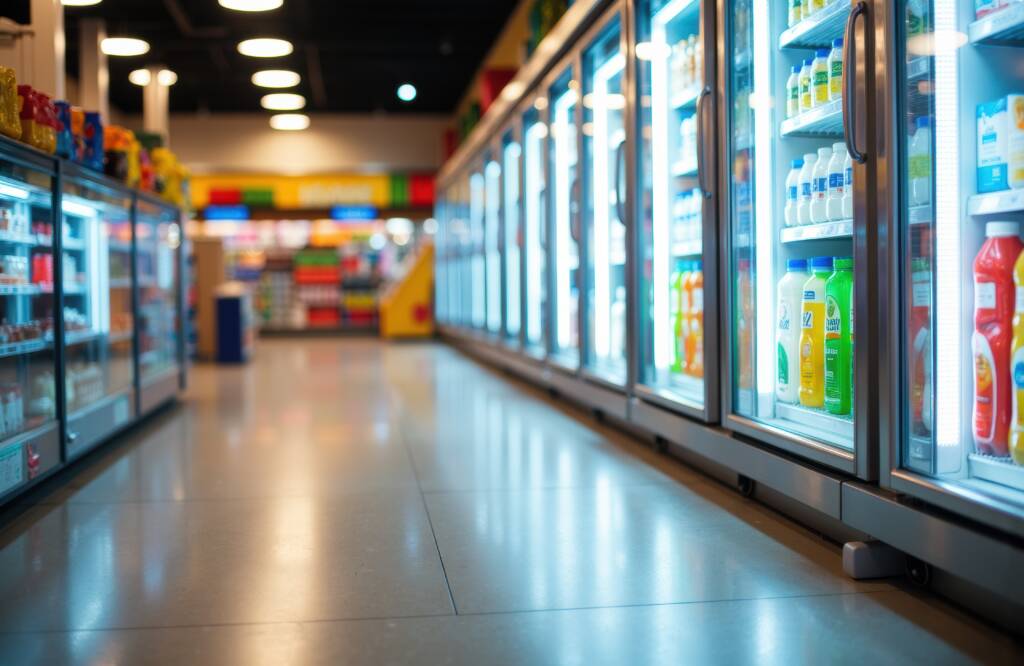 Commercial refrigeration preventive maintenance ensuring stable temperatures in display cases