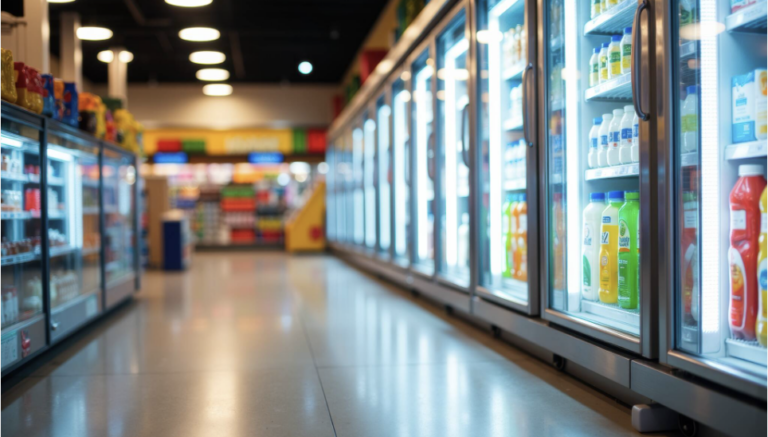 Commercial refrigeration case repair by TrueServ Mechanical service team