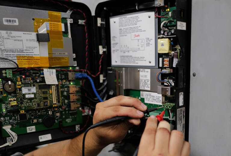 integrated facility management is depicted in this photo of a job in dfw